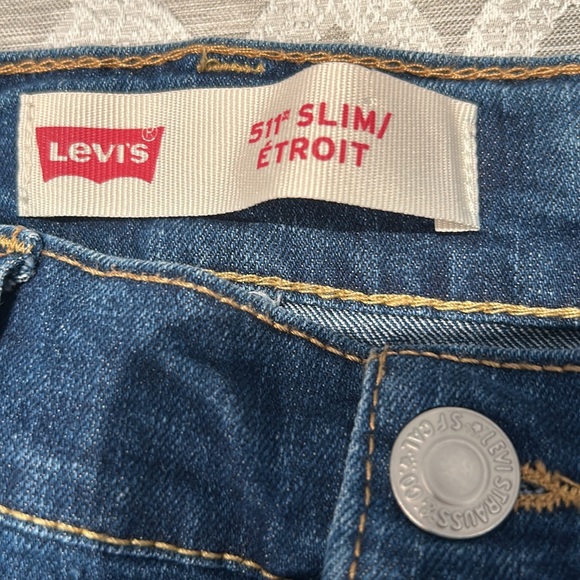 Levis 511 Slim women Jeans size regular 16 W28 L30 dark blue 16 fits XL - Picture 5 of 11